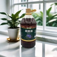 工厂直达香当香5L热炒胡麻油亚麻籽油物理压榨批发有机浓香甘肃产