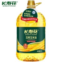 长寿花压榨玉米油5L 非转基因物理压榨一级食用油批发团购代发