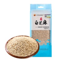 巨龙有机白芝麻真空330g低温炒制炒熟白芝麻粒新货农家免洗即 1袋